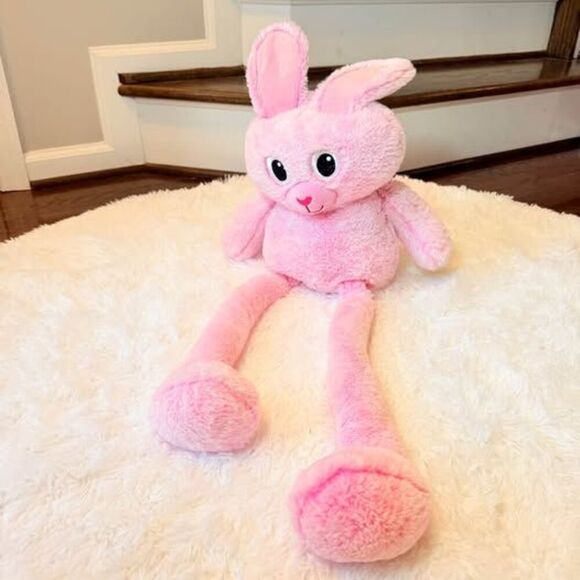 Other - Pink Bunny Plush Long Leg Stuffed Animal Soft Cuddly Rabbit